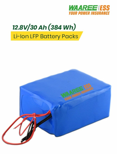 WAAREE 12 8V 30 Ah Li Ion LFP Battery Pack Aurora Solar